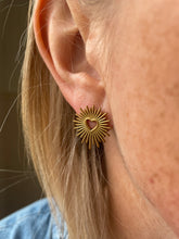 Bursting With Love Stainless Steel Stud Earrings