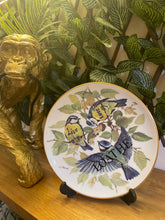 Live Love Loathe Blue Tits Upcycled Vintage Decorative Display Plate