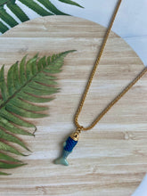 Something Fishy Blue Enamel Fish Pendant Necklace