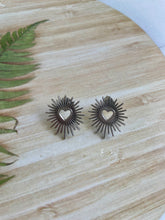 Bursting With Love Stainless Steel Stud Earrings