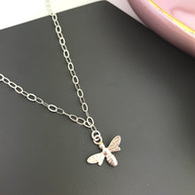 sterling silver bee anklet