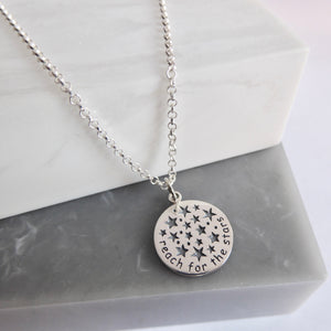 Sterling Silver Reach For The Stars Necklace