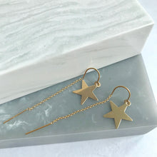 SALE!! Gold Filled Star Threader Earrings