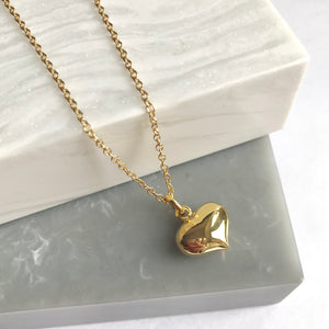 Gold Plated Love Heart Necklace