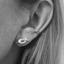 SALE!! Sterling Silver Friendship Knot Earrings