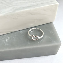Sterling Silver Or Rose Gold Heart Pinky Midi Ring