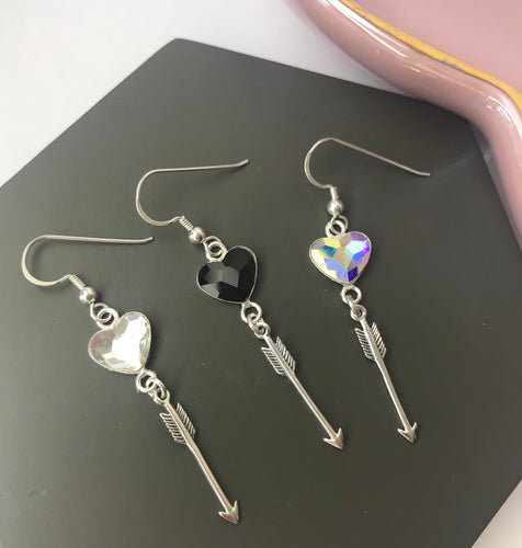SALE!! Sterling Silver Cupid’s Arrow Earrings