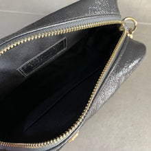 SALE!! Soft Pewter Leather Handbag & Daisy Patterned Strap