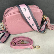 SALE!! Soft Pink Leather Handbag & Star Patterned Strap